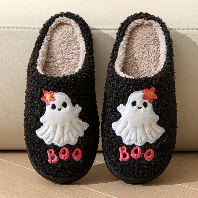 Boo-tiful Plush Slippers