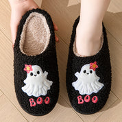 Boo-tiful Plush Slippers