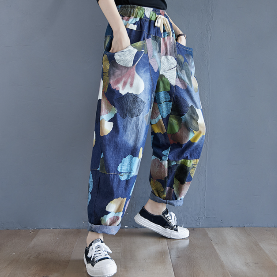 Tropical Bloom Baggy Pants