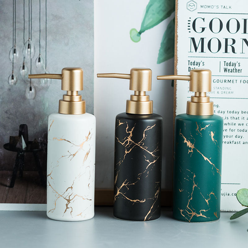 Marble Luxe 3pcs Soap Dispensers