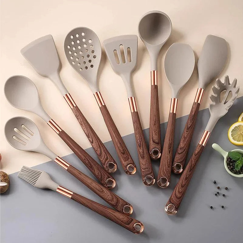 CulinaryWood™ 12pc Cooking Utensil Set