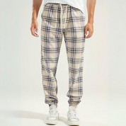 Retro Plaid Tapered Pants