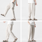 Azure Breeze Linen Pants