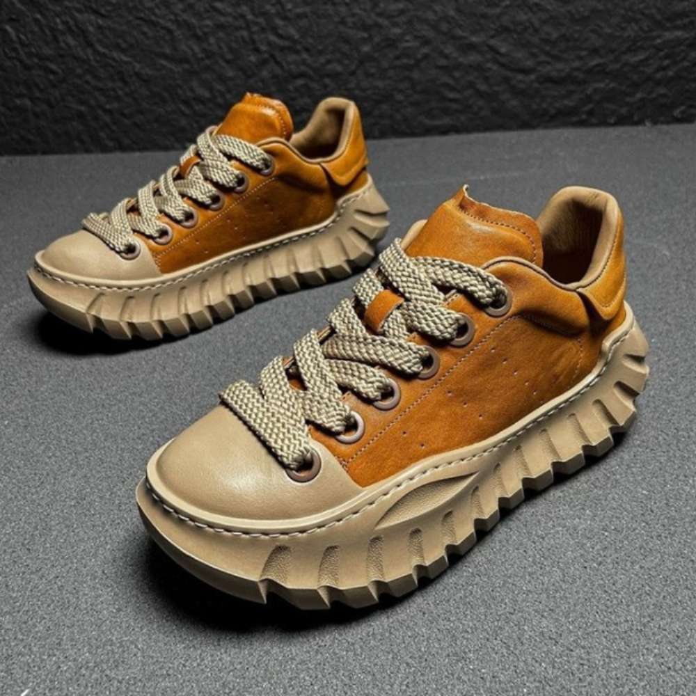 Valencia Rose Leather Sneakers