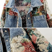 Camellia Floral Denim Jacket