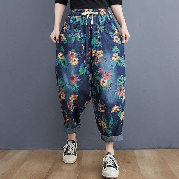 Tropical Bloom Baggy Pants