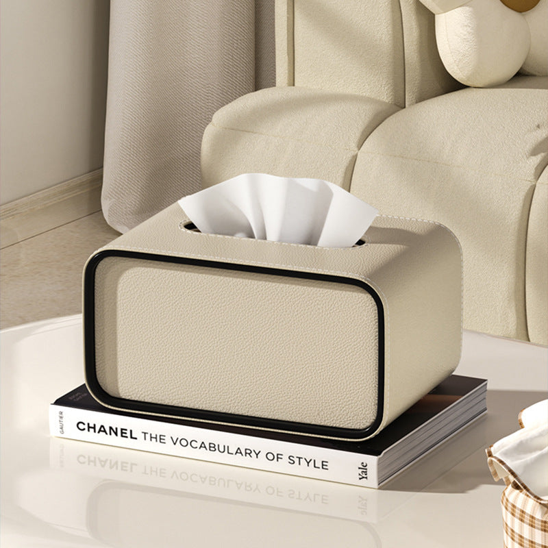 Octavia Leather Tissue Box