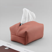 Leona Leather Tissue Box