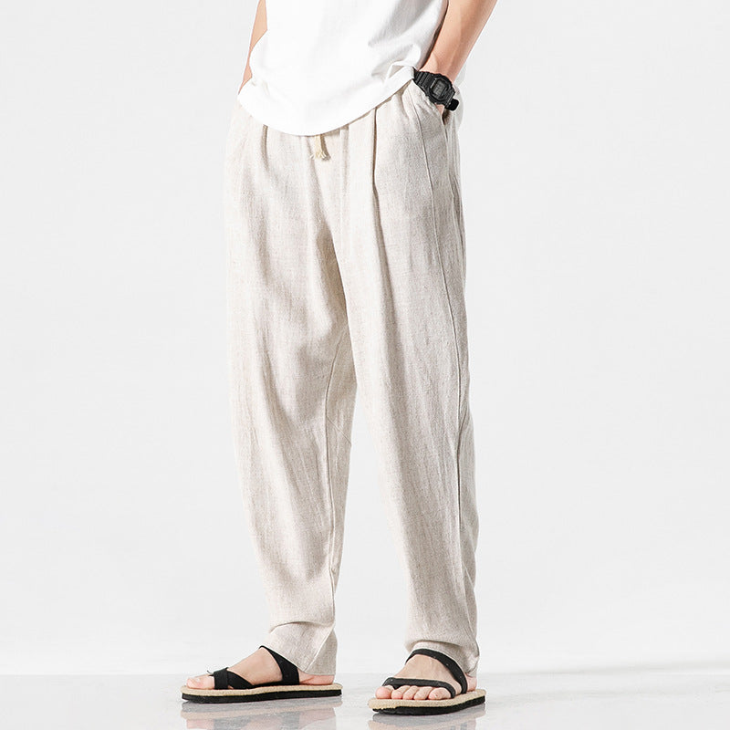 Azure Breeze Linen Pants