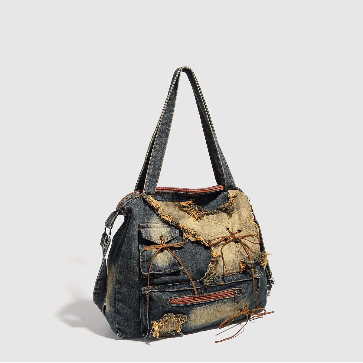 Renegade Distressed Denim Bag