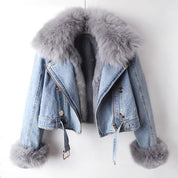 Harper Fur-Lined Denim Jacket