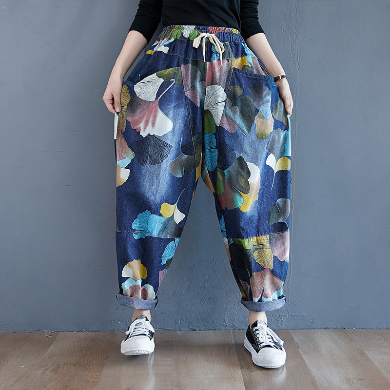 Tropical Bloom Baggy Pants