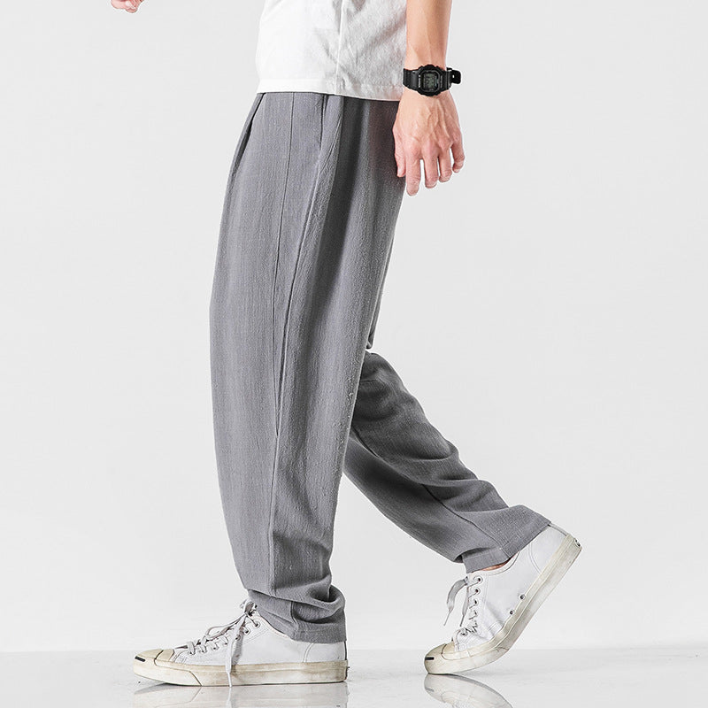 Azure Breeze Linen Pants