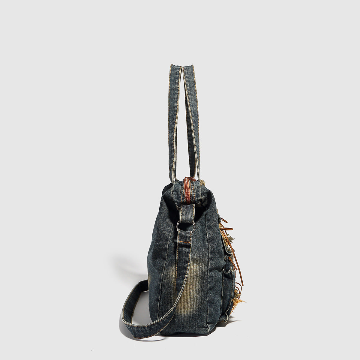 Renegade Distressed Denim Bag