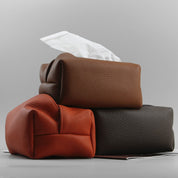 Leona Leather Tissue Box