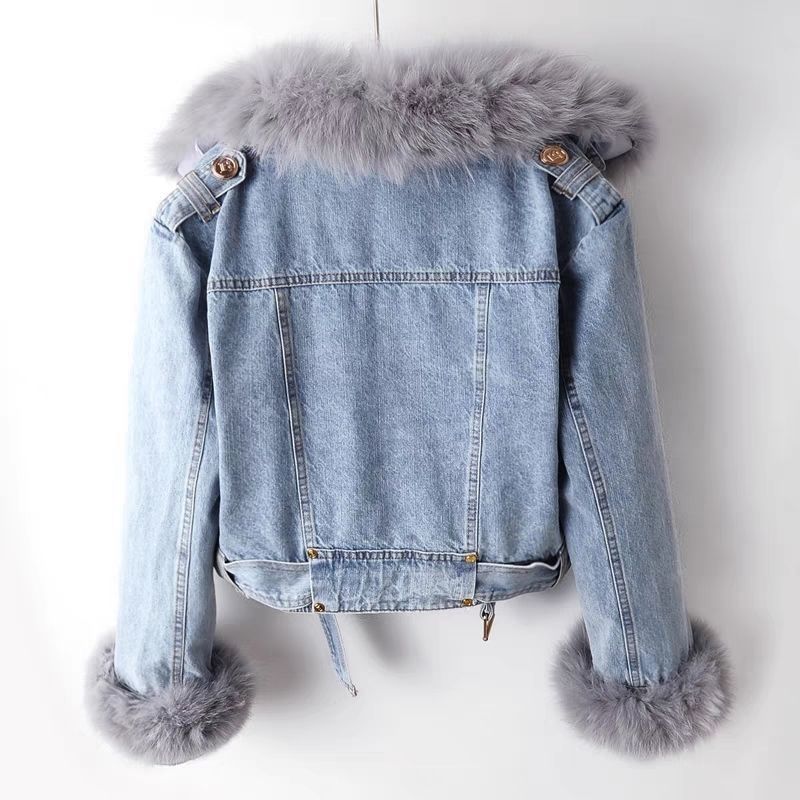 Harper Fur-Lined Denim Jacket