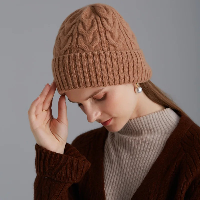 Everly Wool Knit Beanie