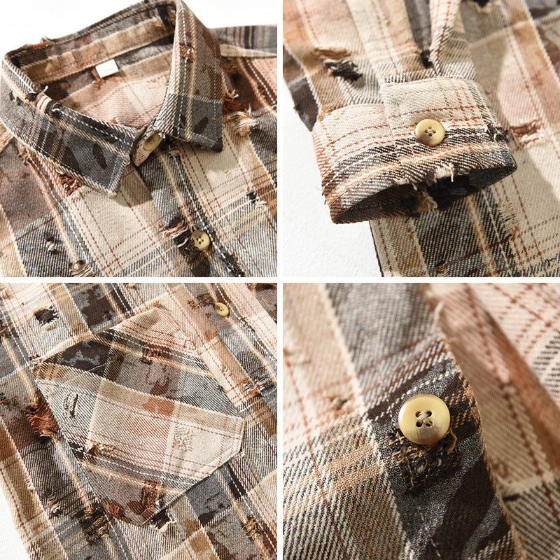 Rustic Edge Plaid Shirt