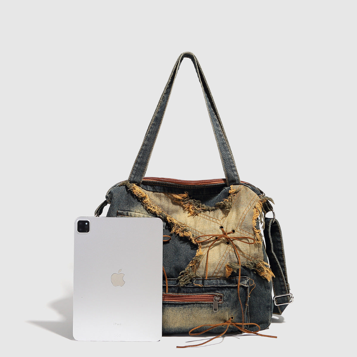 Renegade Distressed Denim Bag