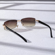 Rimless Retroview Sunglasses