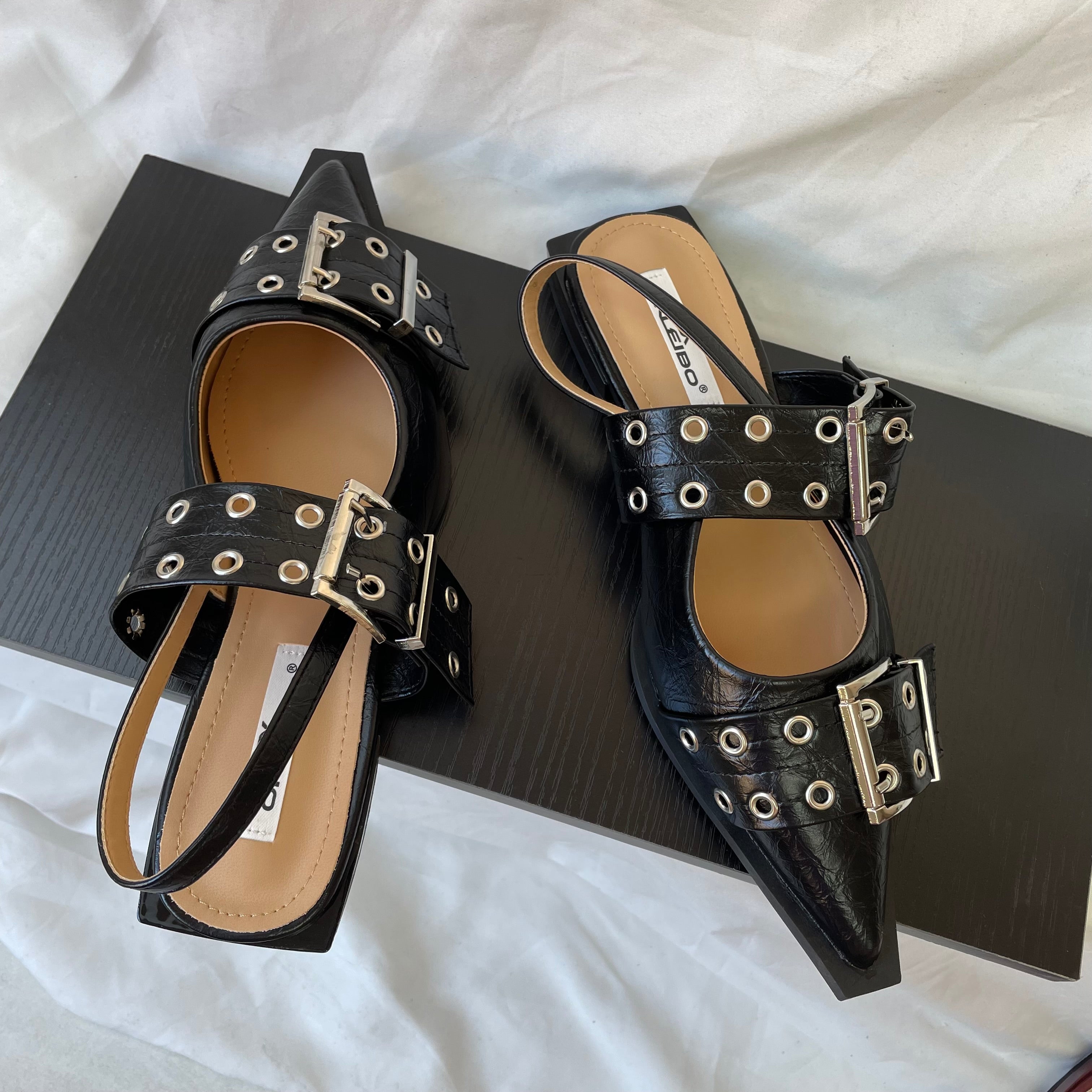 Belmont Buckle Heels