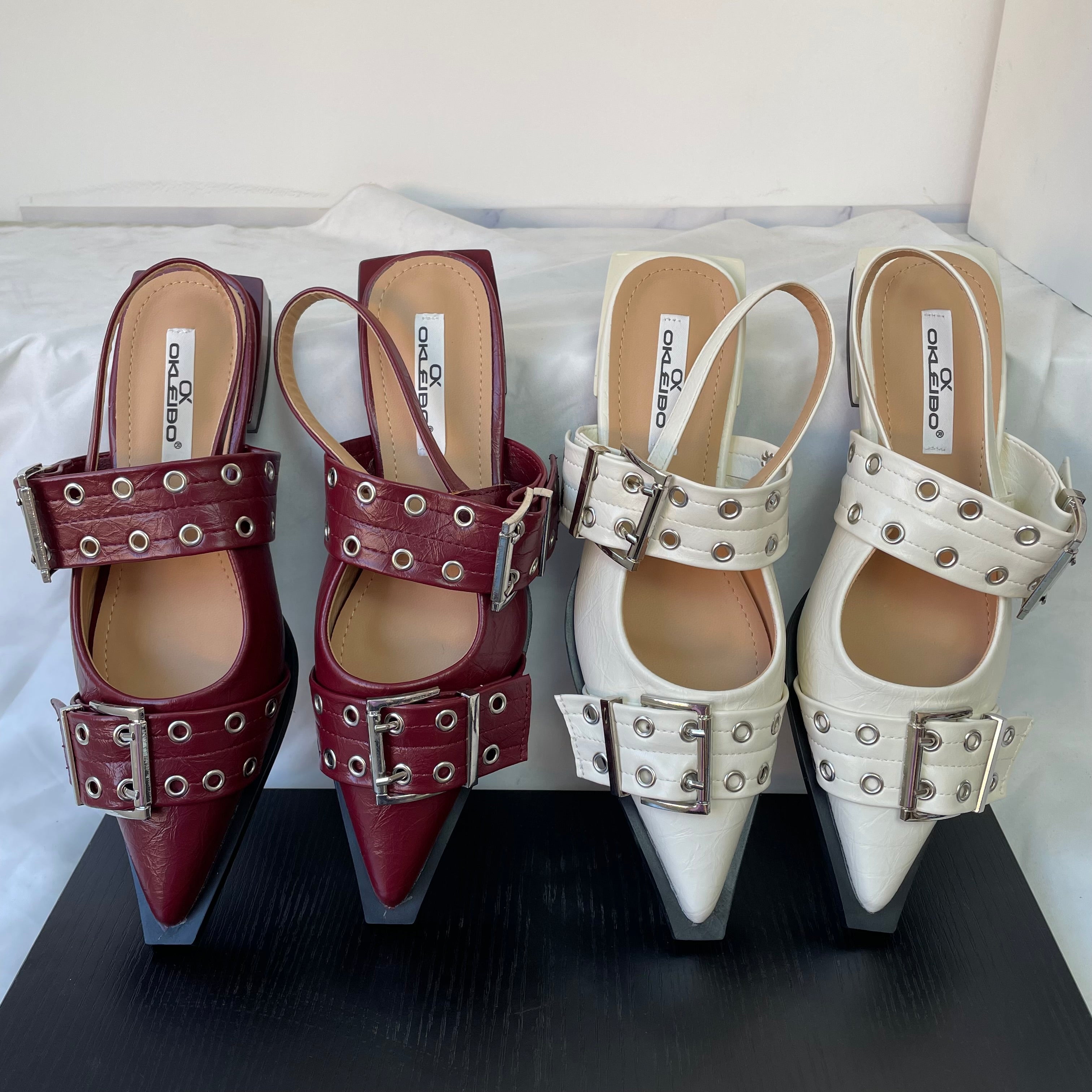 Belmont Buckle Heels