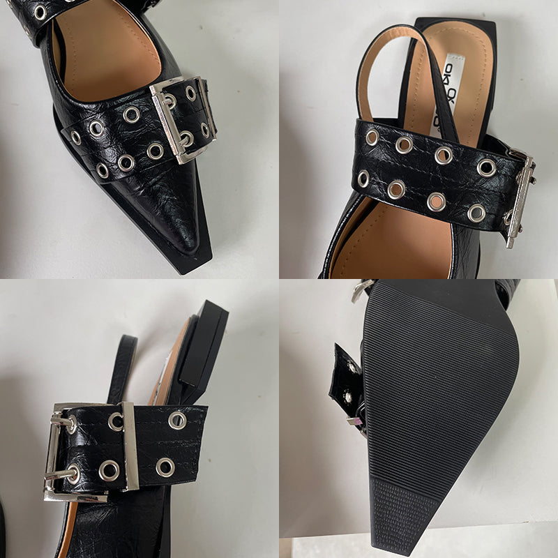 Belmont Buckle Heels