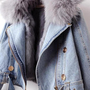 Harper Fur-Lined Denim Jacket