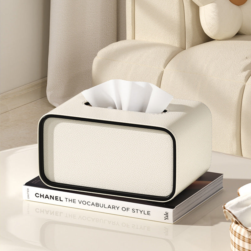 Octavia Leather Tissue Box