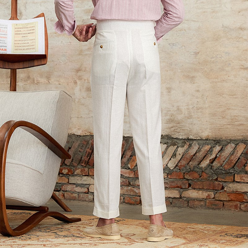 Exclusive Linen Vento Gurkha Pants