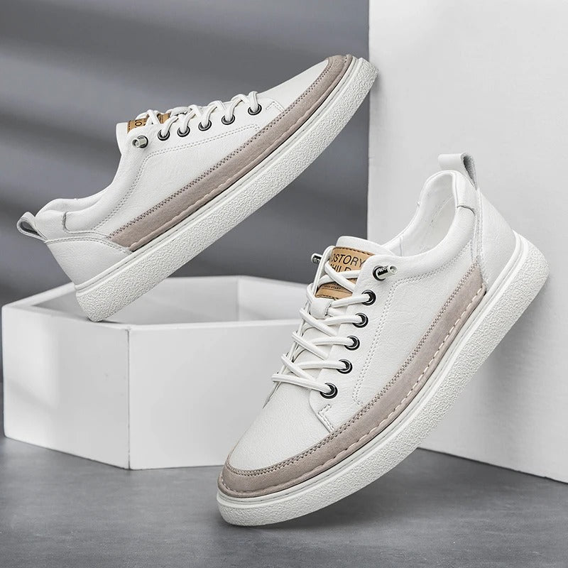 Helston Genuine Leather Sneakers