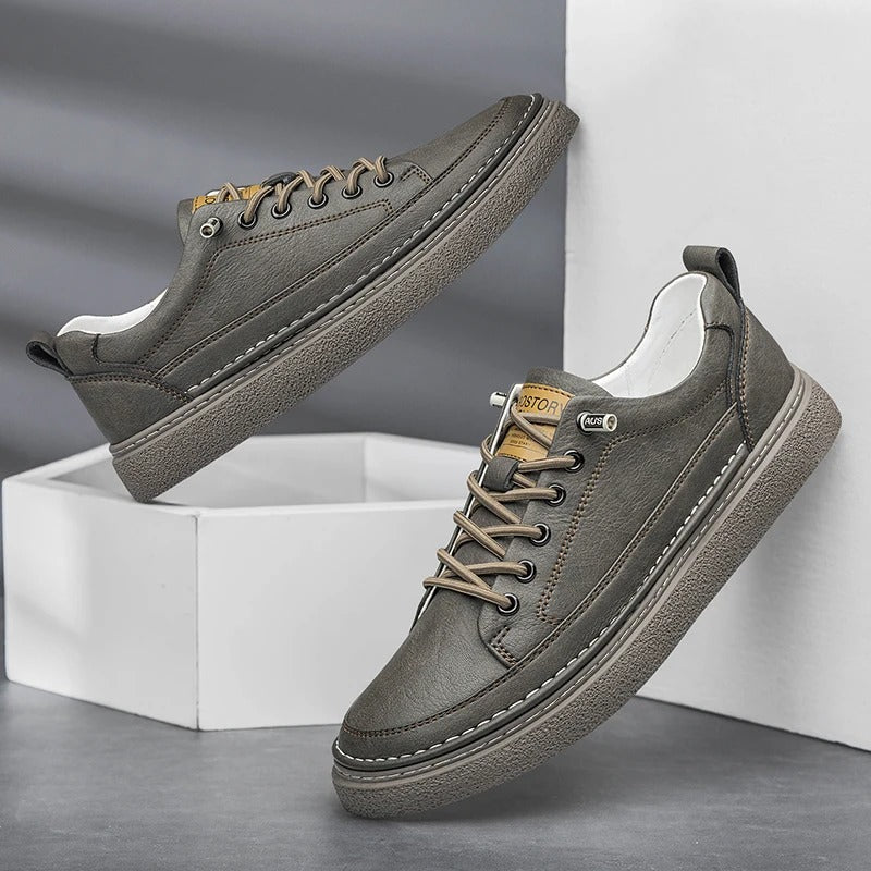 Helston Genuine Leather Sneakers