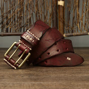 Rugged Cowhide Belt