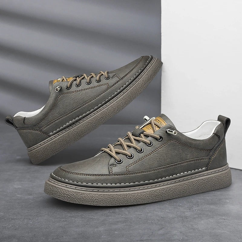 Helston Genuine Leather Sneakers