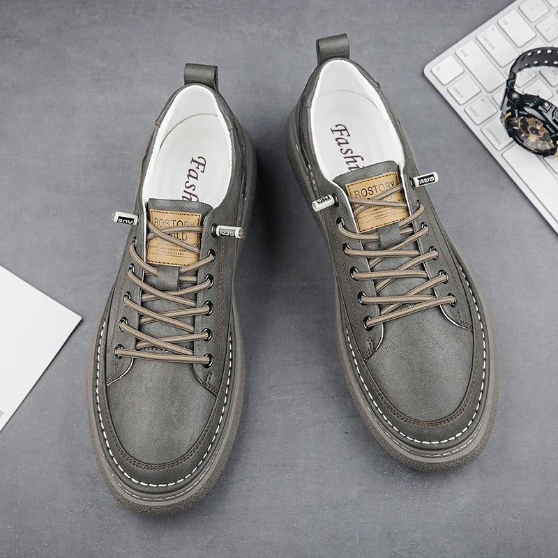 Helston Genuine Leather Sneakers