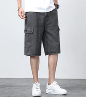 Denim Cargo Shorts