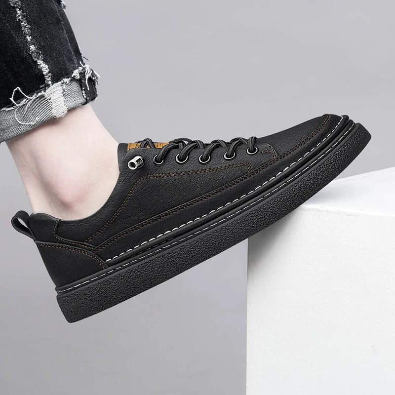 Helston Genuine Leather Sneakers