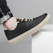 Genuine Leather Glide Sneakers