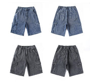 Denim Cargo Shorts