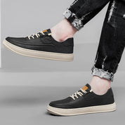 Genuine Leather Glide Sneakers