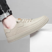 Genuine Leather Glide Sneakers