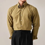 Prestige Olive Pinstripe Shirt