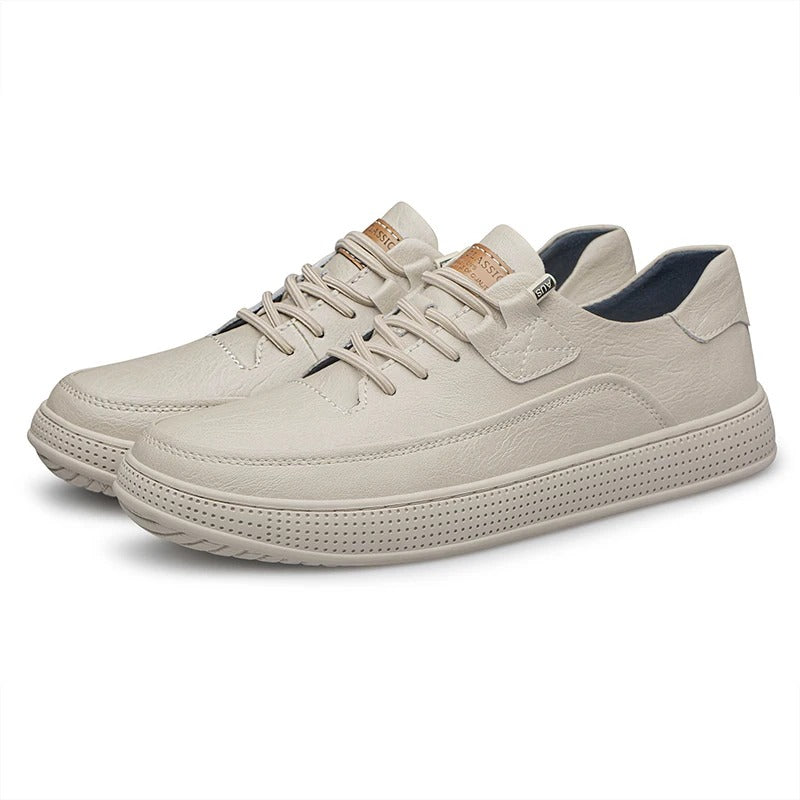 Genuine Leather Glide Sneakers