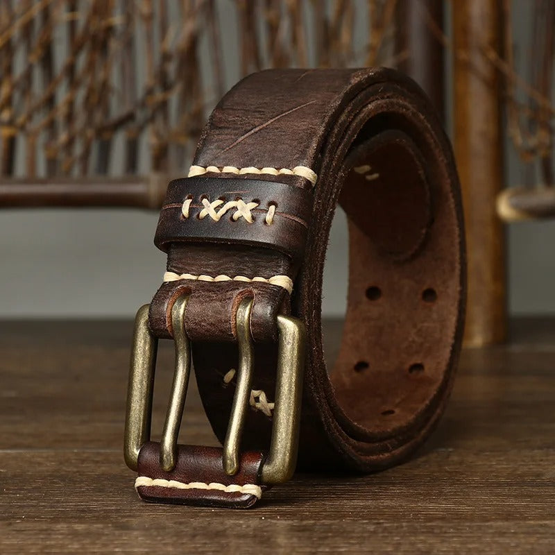 Rugged Cowhide Belt