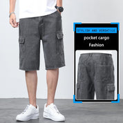 Denim Cargo Shorts