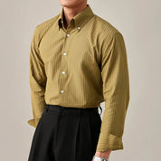 Prestige Olive Pinstripe Shirt