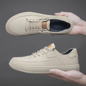 Genuine Leather Glide Sneakers