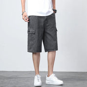 Denim Cargo Shorts