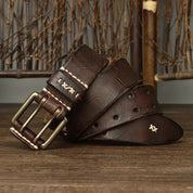 Rugged Cowhide Belt