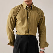 Prestige Olive Pinstripe Shirt